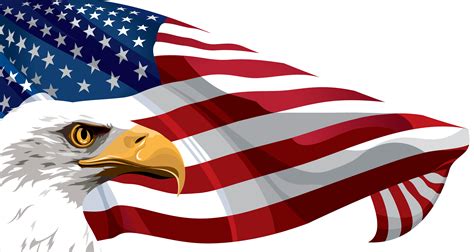 American Flag And Eagle Clip Art
