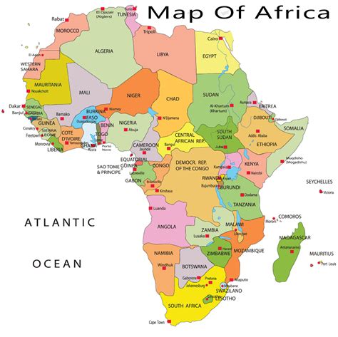 Africa Map 2018 World Map Gray