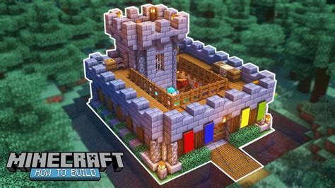 Minecraft How To Build A Small Castle Small Survival Castle Tutorial
