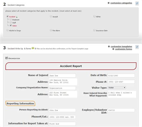 Submitting A Report With Forms Incident Tracker