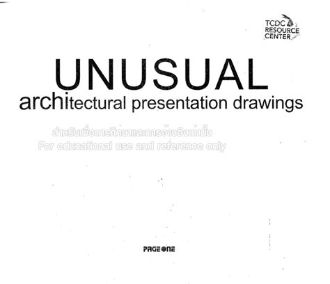 Unusual Architectural Presentation Drawings Tcdc Resource Center