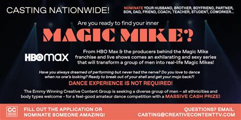 The Real Magic Mike Casting For Hbo Max Magic Mike Competition