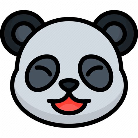 Happy Panda Animal Emoji Emoticon Smiley Face Icon Download On