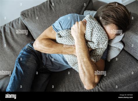 Depressed Sad Man Being In Griefb Stock Photo Alamy