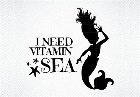 I Need Vitamin Sea Graphic By Svg Den · Creative Fabrica