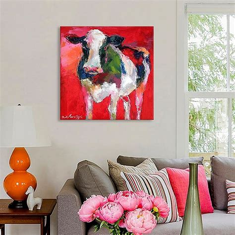 Cow 37 Inch X 37 Inch Canvas Wall Art Bed Bath And Beyond Cow Canvas