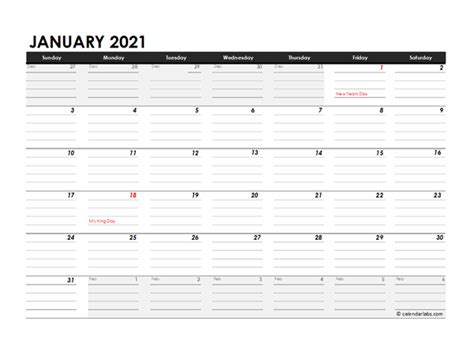 Editable 2021 Excel Three Month Calendar Free Printable Templates