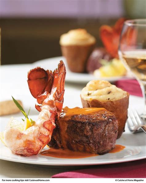 Get a beer infused with citrus flavors because it complements the sweetness of the lobster really well. Surf and Turf | Recipe | Food, Surf and turf, Fine dining ...