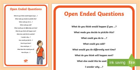 Play Time Open Ended Questions For Childrens Play