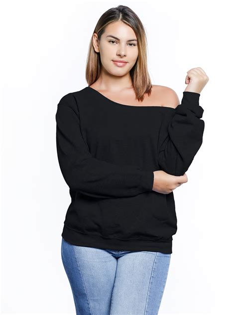 awkward styles awkward styles off shoulder sweatshirt plus size clothing for women plus size