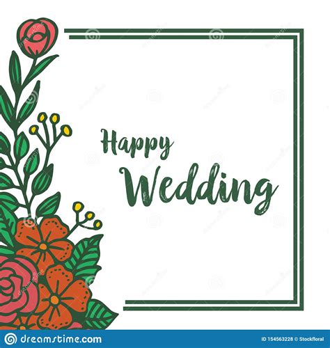 I hope your life together will be filled with joy, happiness and. Lettering Of Happy Wedding, Invitation Vintage Card, Shape ...