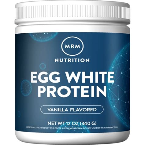 Mrm All Natural Egg White Protein French Vanilla 12 Oz Pwdr Swanson
