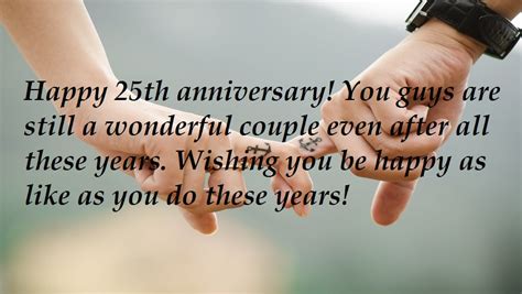 25th Anniversary Messages To A Couple Vitalcute
