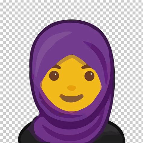 Emoji Domain Hijab Smiley Muslim Png Clipart Android Android Version