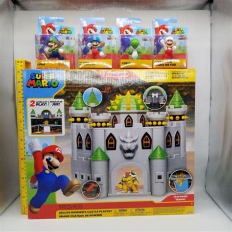Jakks Pacific Super Mario Bros Deluxe Bowsers Castle Playset With