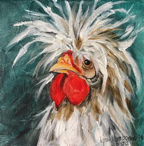 Maybelline The Macarena Etsy Sweden Rooster Painting Chicken