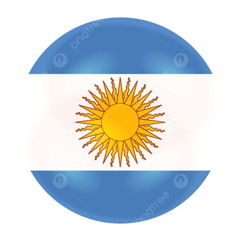 Círculo De Bandera Argentina Brillante Png Bandera Argentina