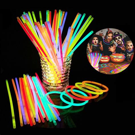 1000 Mixed Colour Glow Sticks Light Bracelets Glowsticks Party Glow In