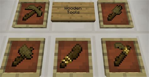 The Wooden Tools Of My Texture Pack Minecraft
