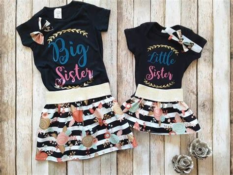 big sister little sister matching outfits sisters outfits etsy in 2021 big sister outfits