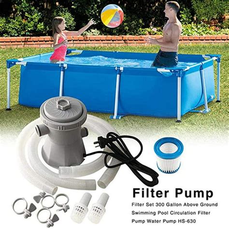 110v Summer Waves Swimming Pool Water Cleaner Filter Pump For Above