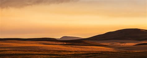 Montana Prairie Montana Plain Evening Light Fuji Color Montana Sunset