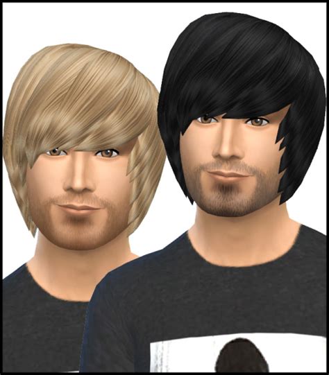 Simista David Sims Emo Hairstyle For Male Retextured Sims Hairs Hot