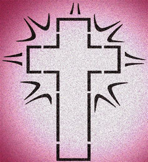 Cross Stencil Mylar Crosses Religious Stencils Etsy