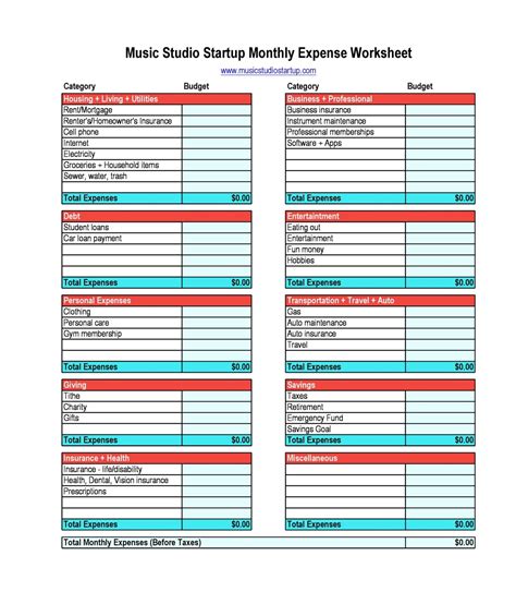 30 Effective Monthly Expenses Templates And Bill Trackers