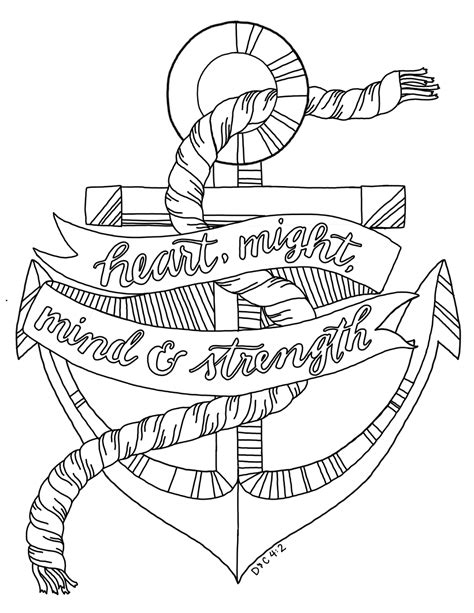Navy Anchor Pages Coloring Pages