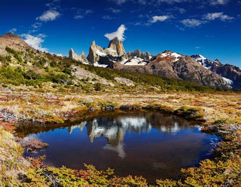 Mount Fitz Roy At Sunrise Patagonia Argentina Stock Image Image Of