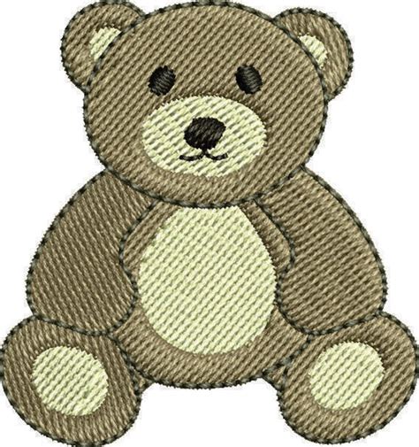 Filled Mini Teddy Bear Embroidery Design Instant Download Etsy