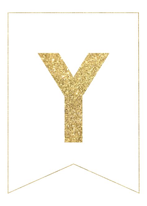 gold free printable banner letters paper trail design printable
