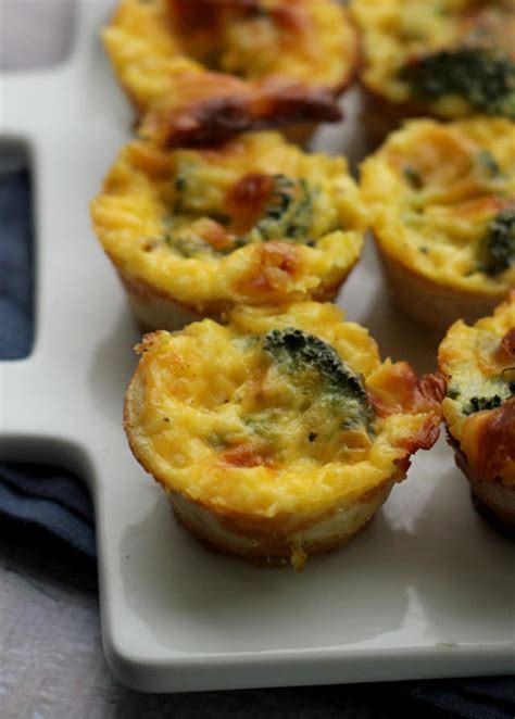 Broccoli Cheese Mini Quiches Joanne Eats Well With Others
