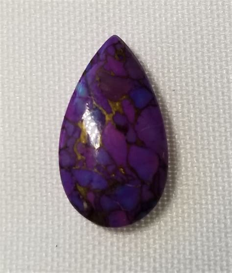 693 Ct Genuine Purple Mojave Turquoise Pear Cut Loose Gemstone