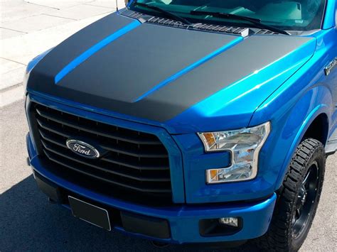 2015 2016 New Ford F 150 Hood Blackout Vinyl Graphics Decal Stripes