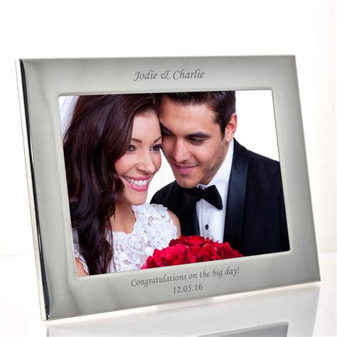 Personalised Silver 10 X 8 Photo Frame