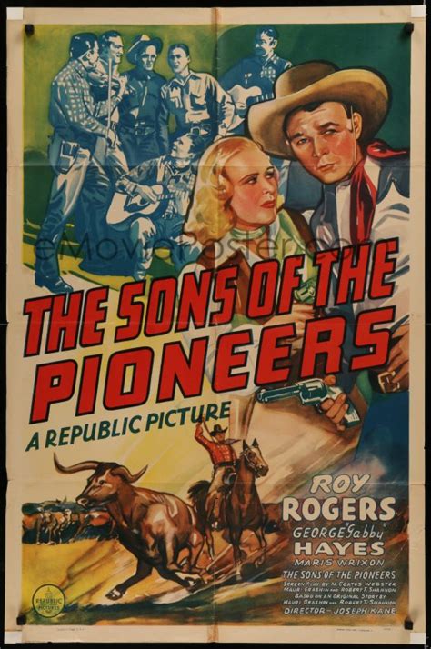 6h1379 Sons Of The Pioneers 1sh 1942 Cool Art Of Roy