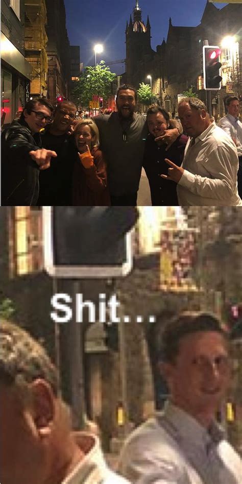 when you realize they're done filming...