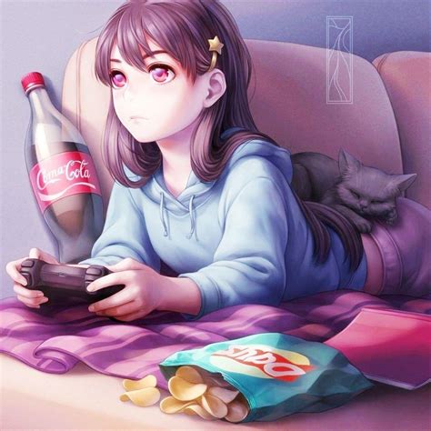 27 Anime Girl Gamer Wallpaper Anime Top Wallpaper