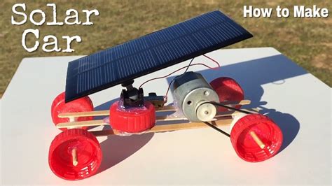 How To Make A Car Mini Solar Powered Car Easy To Build Youtube