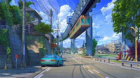 Cityscape Sky Arseniy Chebynkin Arsenixc Anime City Car Wukong