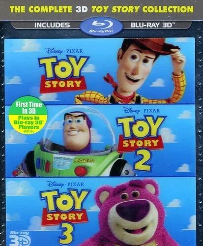 Toy Story Trilogy Complete Blu Ray 3d Collection Toy Story 1 2 3 3499