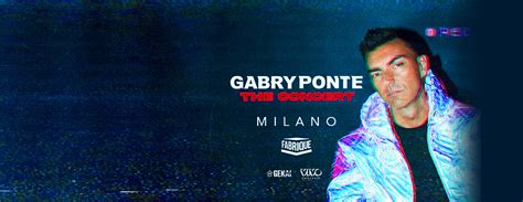 Gabry Ponte Tickets Ticketone