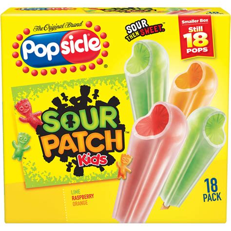 Popsicle Jolly Rancher Ice Pops 165 Fl Oz 18 Count