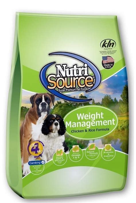 These dog food are good quality choices at affordable prices. Nutrisource Senior weight management Chicken and Rice Dry ...