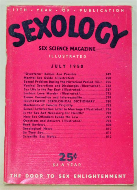 Sexology Sex Science Magazine An Authoritative Guide To Sex Education