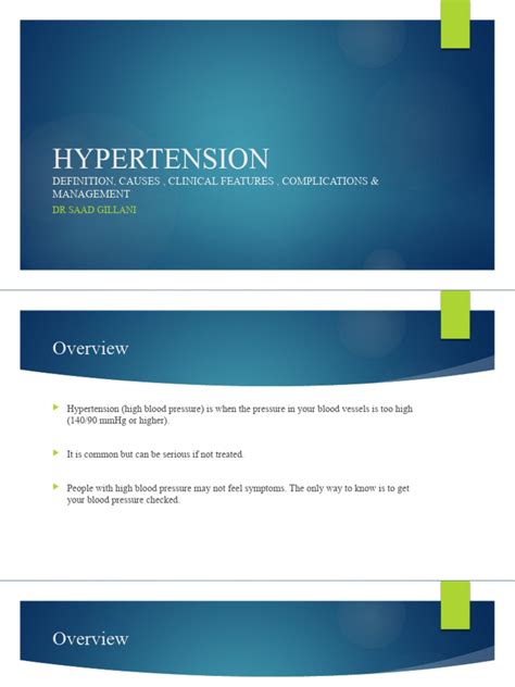 Hypertension Final Pdf Hypertension Blood Pressure
