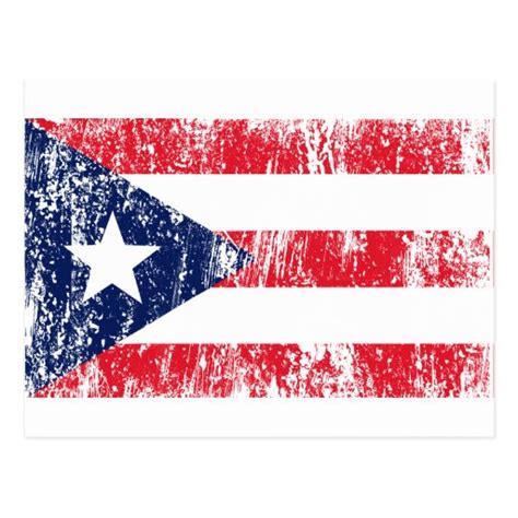 Puerto Rican Pride Flag Postcard Zazzle