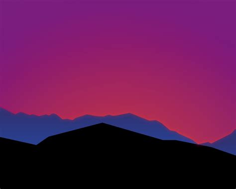 1280x1024 Mountain Sunset Minimal 8k Wallpaper1280x1024 Resolution Hd